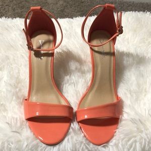 Coral Strappy Heels